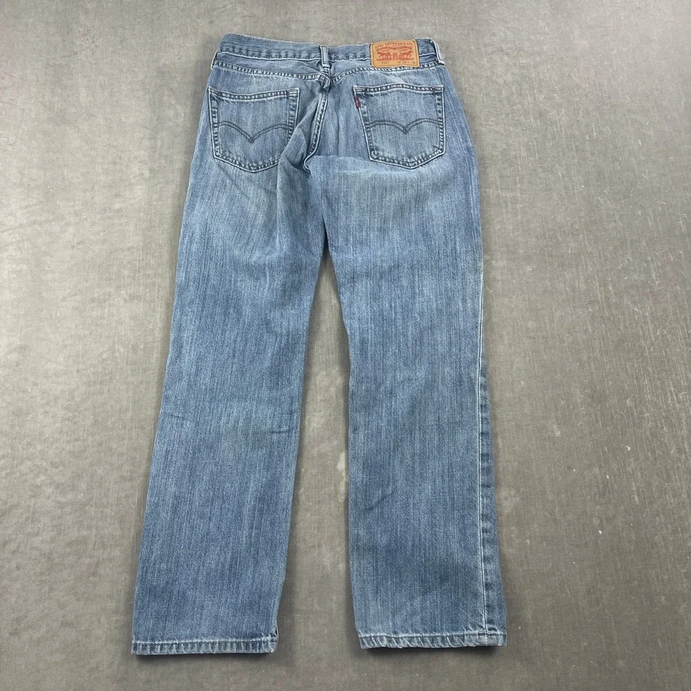 Levi 514 Mens 29x30 Blue Jeans Straight Leg Medium Wash‎ Denim